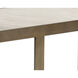 Kamali 28 X 21.75 inch Matte / Antique Gold Side Table